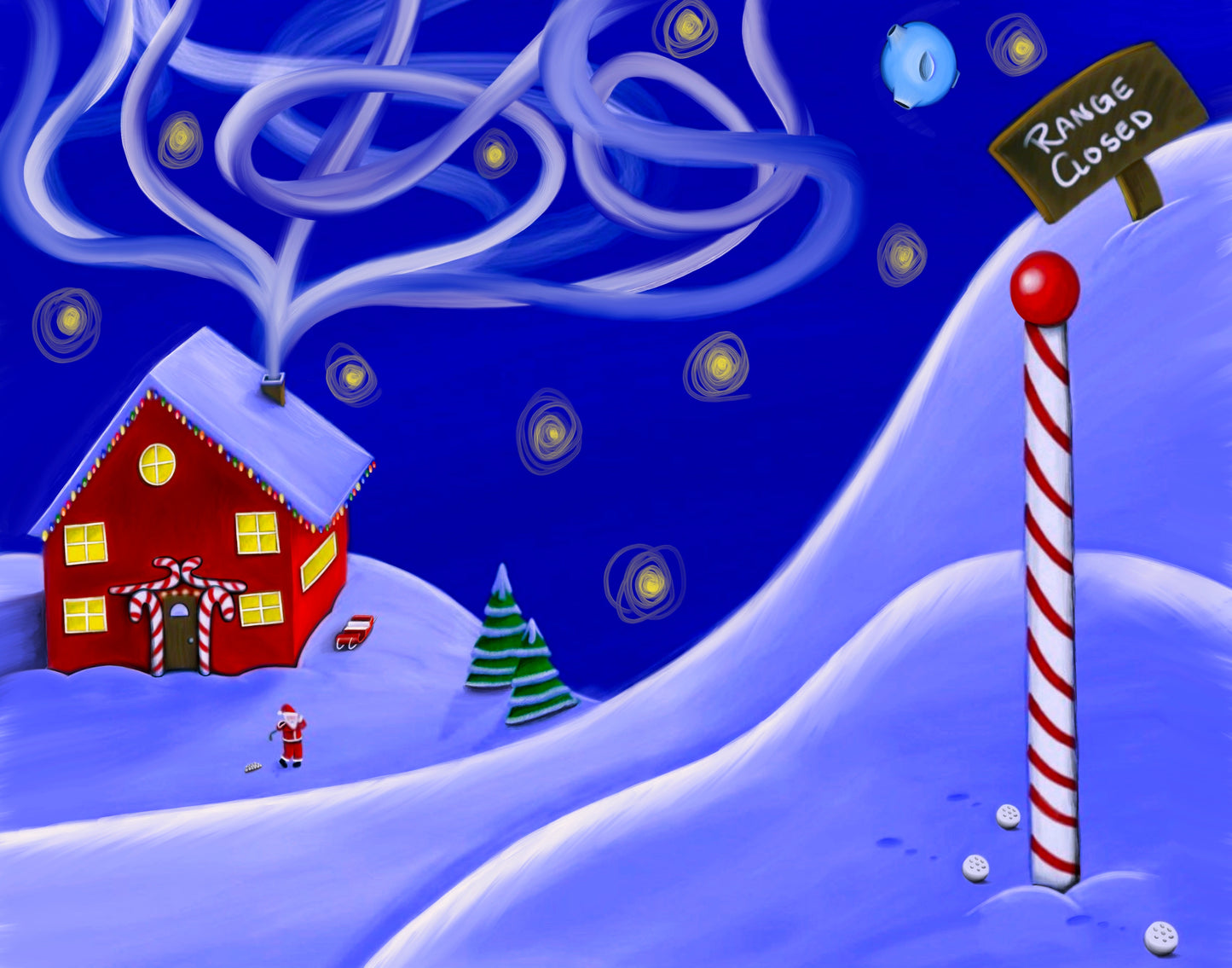 Candy Cane Range Print