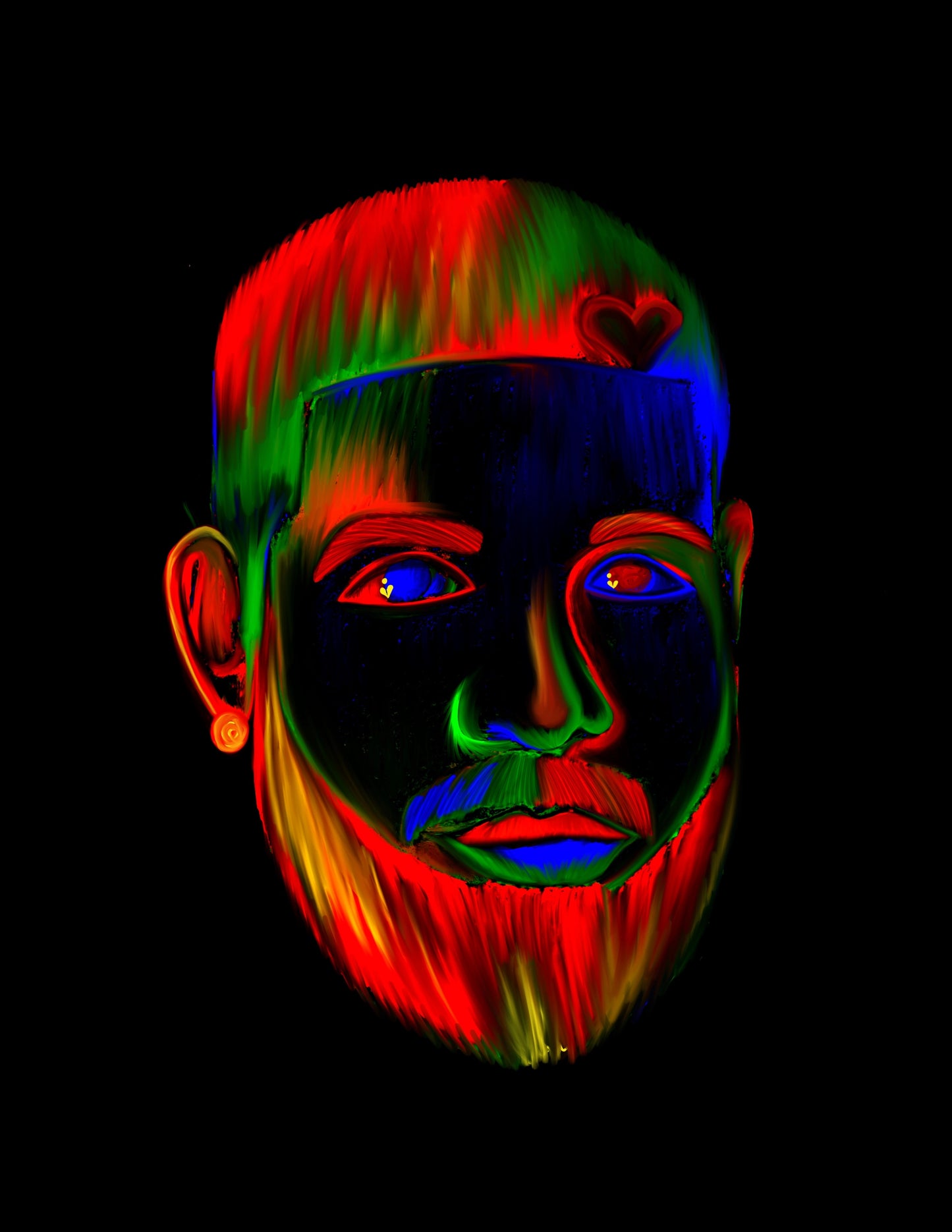 drizzy neon print