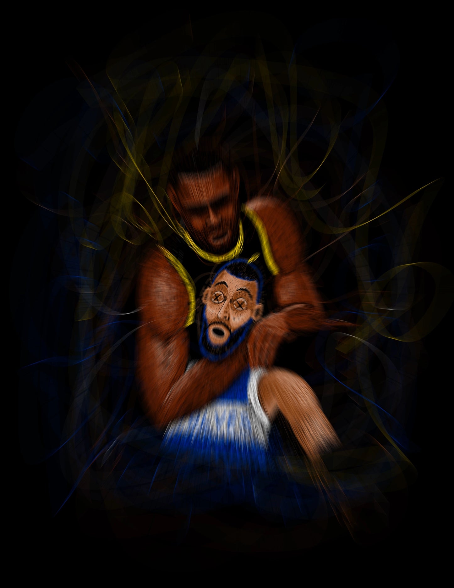 NBA Choke hold Print