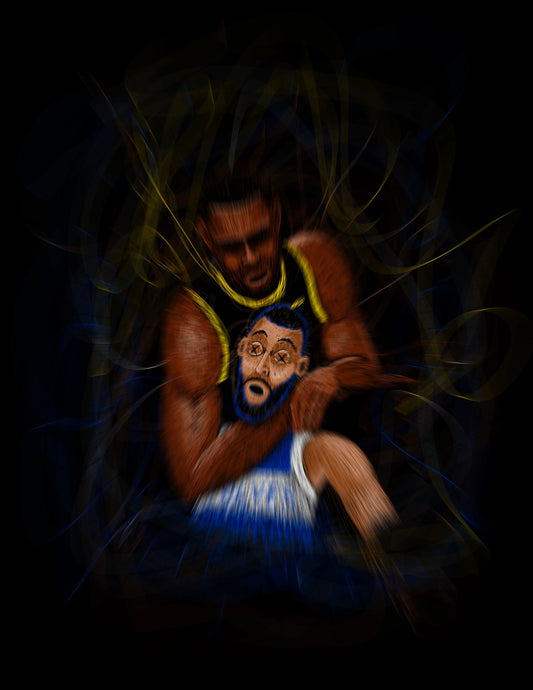 NBA Choke hold Print