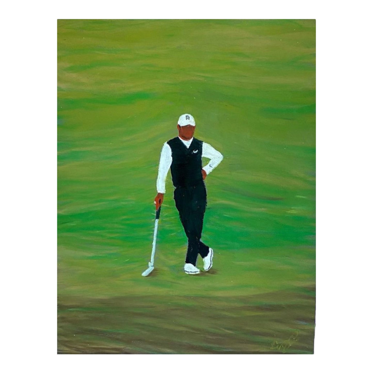 Tiger Woods at the 2022 British Open