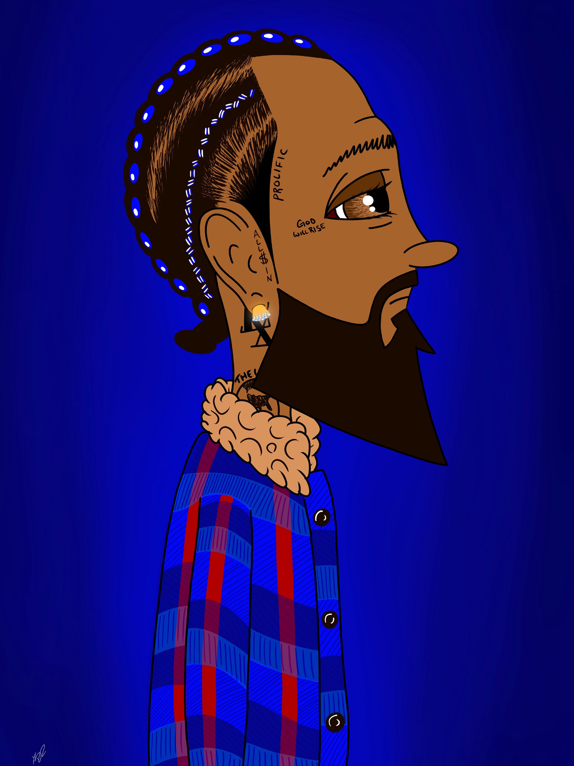 Hussle ‘N’ Motivate Print nipsey hussle drew reinalnd